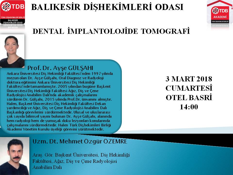 DENTAL İMPLANTOLOJİDE TOMOGRAFİ